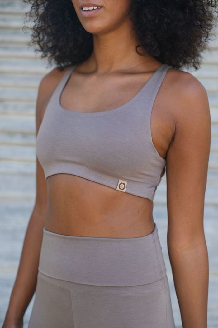 Yoga-BH Boxy Crop top Sable - Indigo Luna