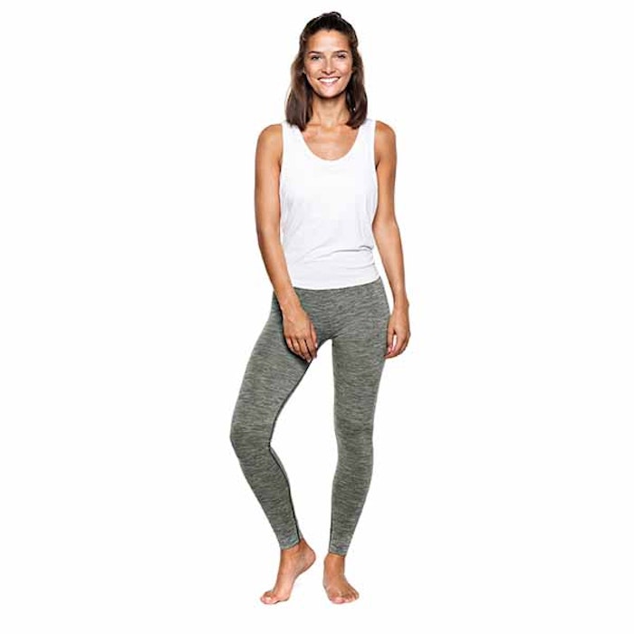 Yogaleggings Bandha Olive Green & White - Run & Relax