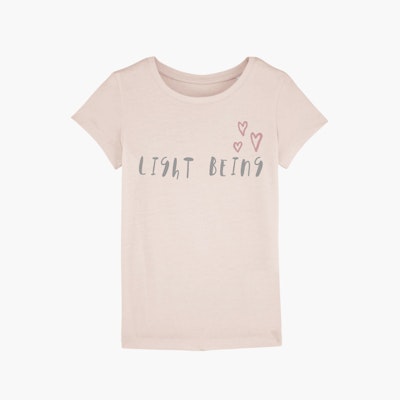 T-shirt barn "Light Being" Candy Pink - Mia of Sweden