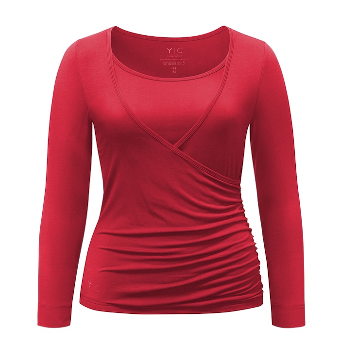 Yogatopp Wrapshirt Cherry Curare Yogawear - från XXL