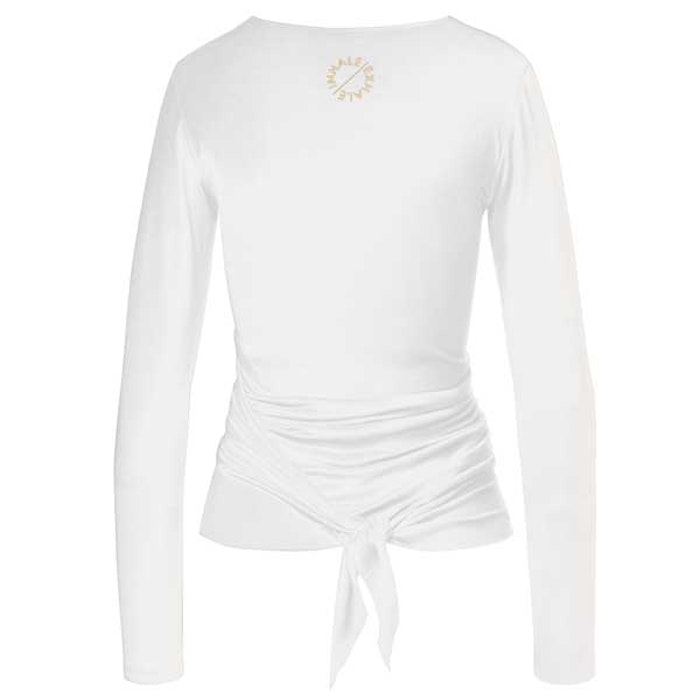 Yogatopp Wrap Jacket white/gold - Curare Yogawear