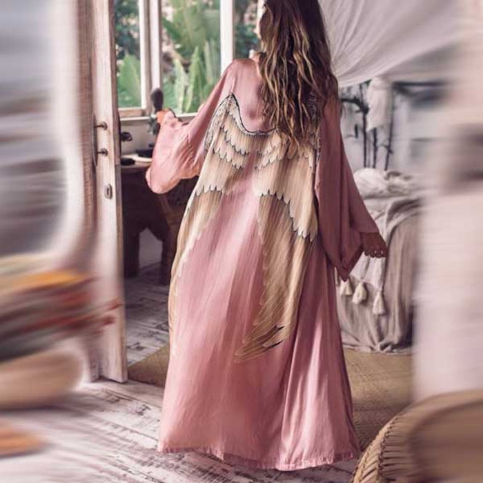 Silk angelwings Bathrobe "Musk" - Warriors of the divine