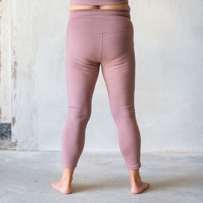 Yoga leggings High rise 7/8 Rose Quartz - Girlfriend Collective
