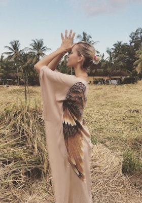 Everyday Kaftan top "Fawn caramel wings" long- Warriors of the divine