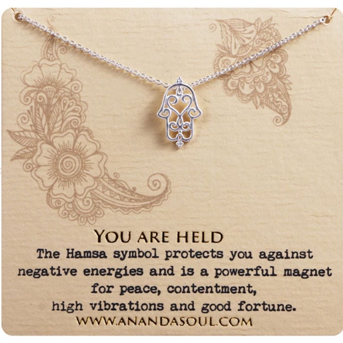 Halsband "You are held" silver från Ananda Soul