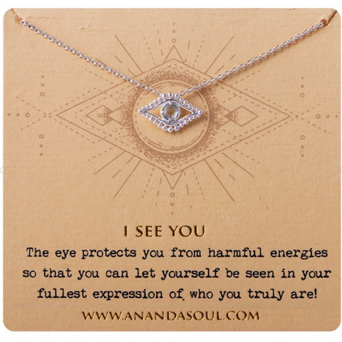 Halsband "I see you" i silver från Ananda Soul
