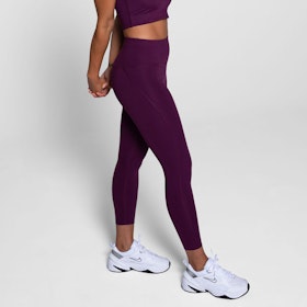 Yoga leggings Compressive High rise Long Plum  - Girlfriend Collective