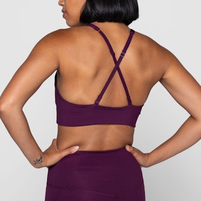 Sport-BH Yoga Topanga Plum - Girlfriend Collective