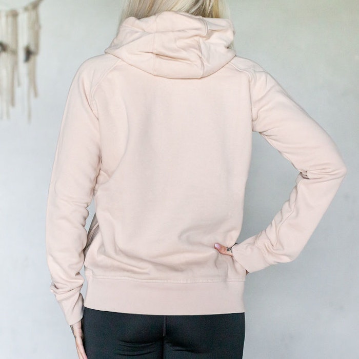 Hoodie Hamsa Ahimsa Nude - Soul Factory