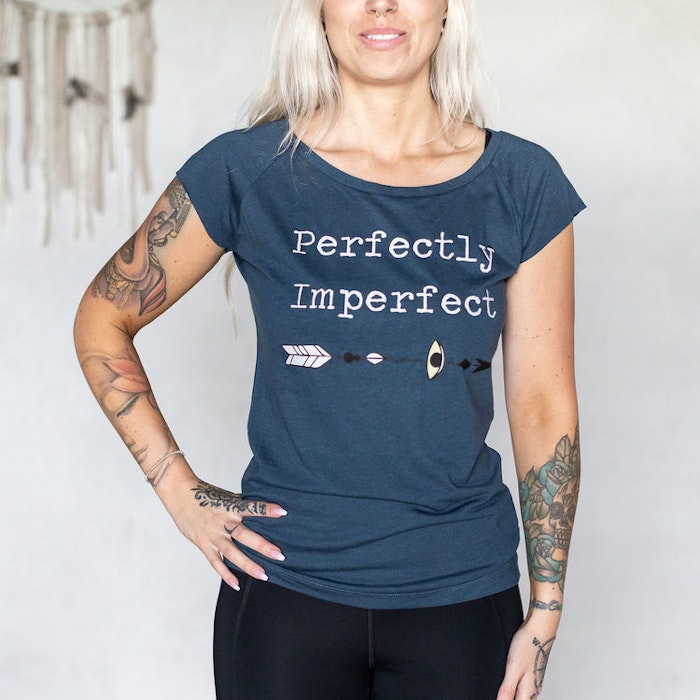 T-shirt Perfectly Imperfect Denim Blue - Soul Factory