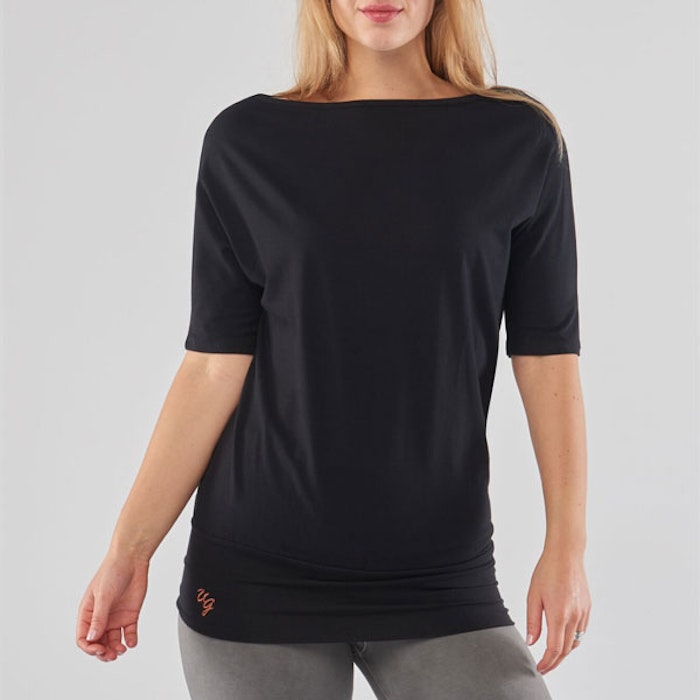 Yogatröja Bhav Tunic Black - Urban Goddess