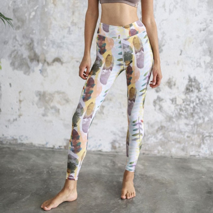 Yogaleggings Maya leggings Watercolour - Indigo Luna