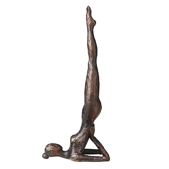 Staty Yoga Brons/Svart Skulderstående
