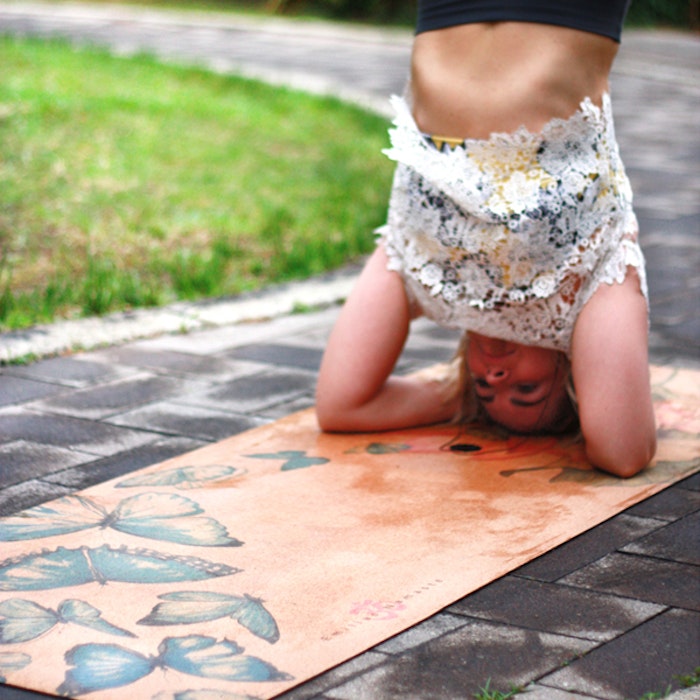 Yogamatta travelmat Kork "The practice of life" - Yggdrasil