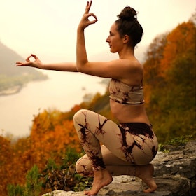 Illusion Seamless Yogaleggings Marsala - Moonchild Yogawear