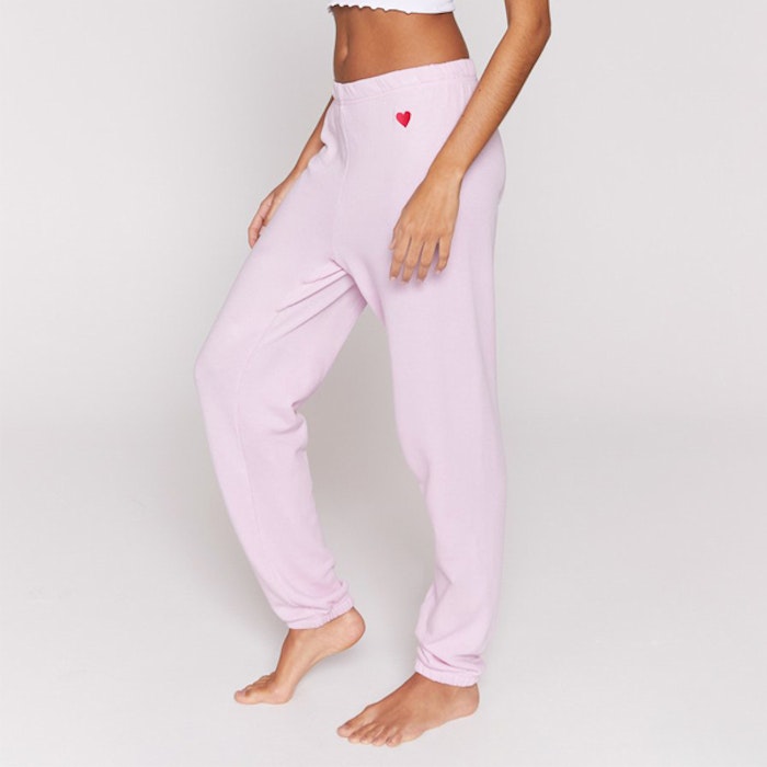 Byxor Heart Sessions Sweatpants Pink orcid - Spiritual Gangster
