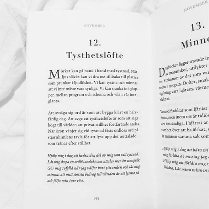 Bok "Ord för dagen 365 texter för styrka och sinnesro" - Sofia Sivertsdotter