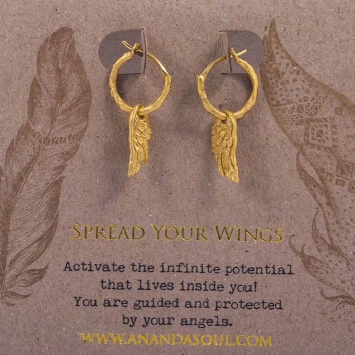 Örhänge "Spread your wings" förgyllt - Ananda Soul