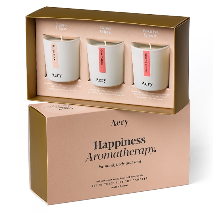 3 pack doftljus aromaterapi "Happiness Aromatherapy" - Aery Living