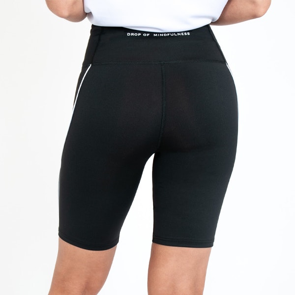 Yogashorts Eden Short Piped Black - DOM