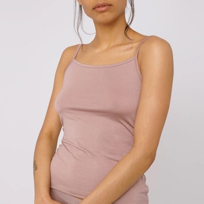 Linne TENCEL™ Lite Singlet Dusty Rose - Organic Basics