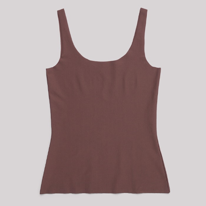Linne Invisible Tank Top Deep Taupe - Organic Basics