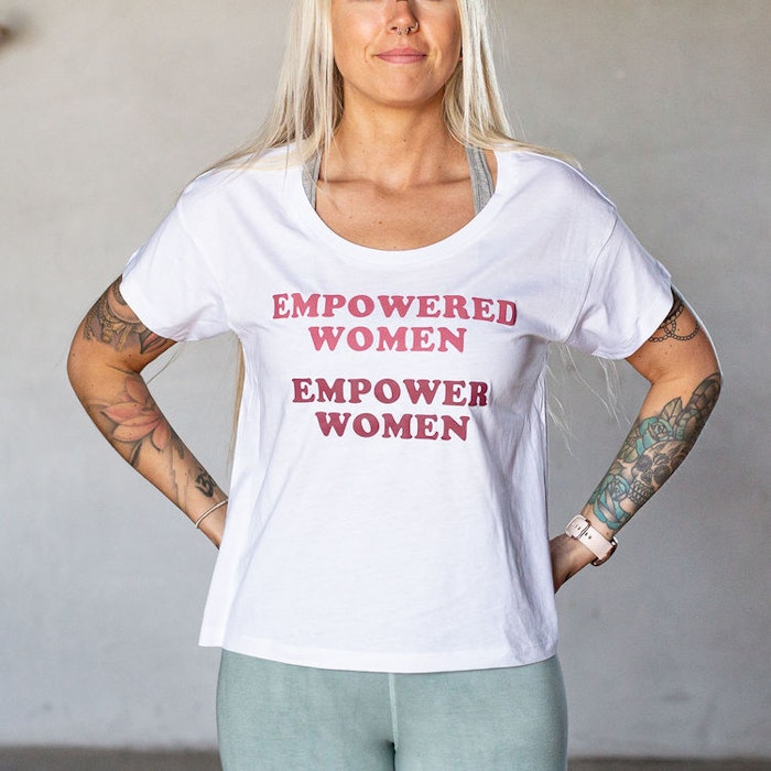 T-shirt "Empowered Women Empower Women" White - Soul Factory
