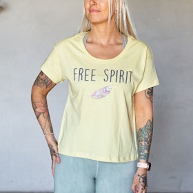 T-shirt "Free Spirit" Yellow Mist - Soul Factory