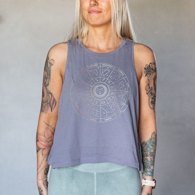 Linne Tank Top Star Sign Lava Grey - Soul Factory