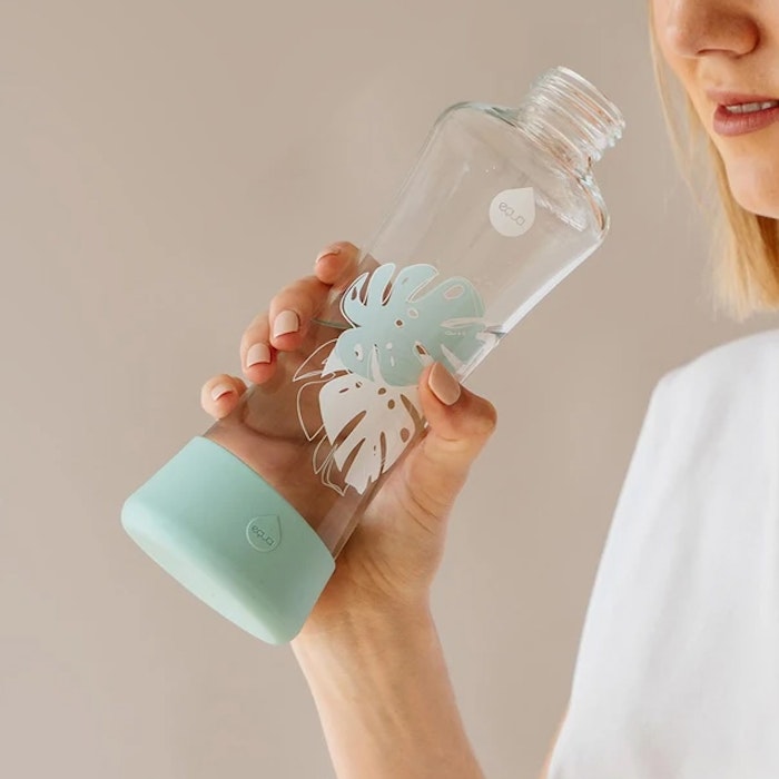 Vattenflaska Squeeze Monstera i glas - Equa