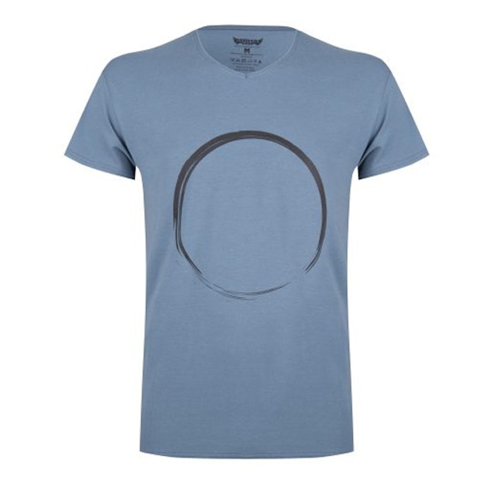 T-shirt Moksha Zen Green Earth (blå/grå) - Renegade Guru