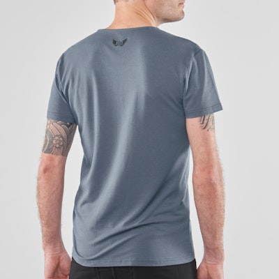 T-shirt Moksha Zen Green Earth (blå/grå) - Renegade Guru