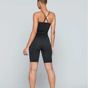 Yogashorts Seamless Biker Onyx Black - Moonchild Yogawear