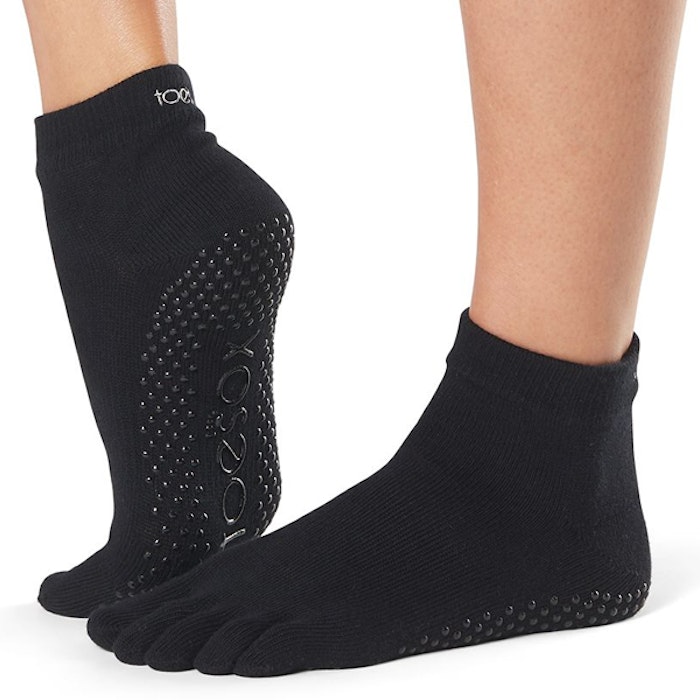 Yogastrumpor Fulltoe Ankle grip Black - ToeSox