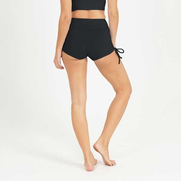 Yogashorts Side Tie Black - Dharma Bums