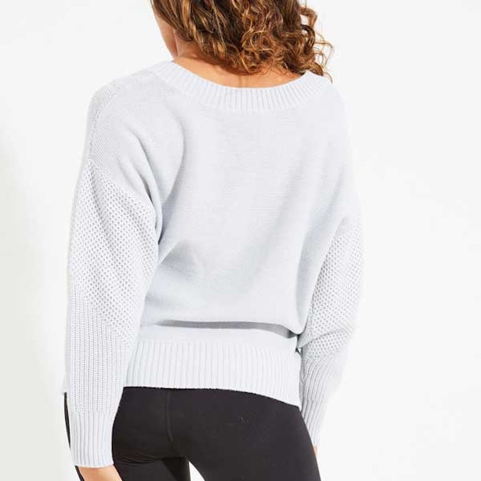 Sweatshirt Eternity Cable Knit Snow (vändbar)- Dharma Bums