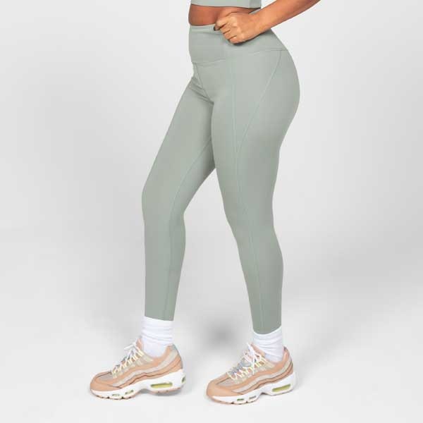Yoga leggings Compressive High rise Long Agave - Girlfriend Collective