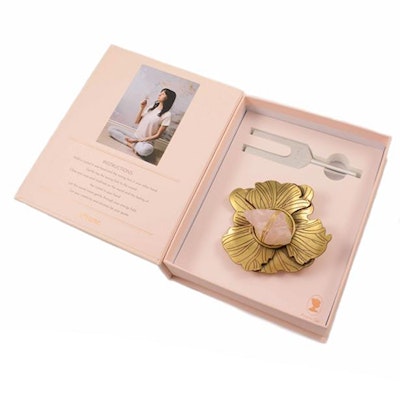 Sound Healing kristall kit Rosenkvarts Lotus Gold - Ariana Ost