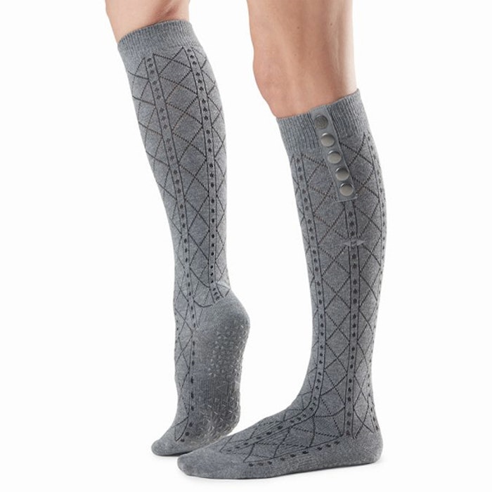 Yogastrumpor Knee High Stella Grip Tavi Fog - Tavi Noir