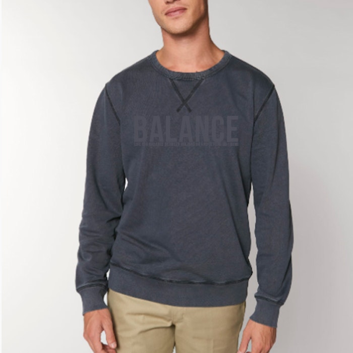 Sweatshirt Unisex "Balance" Vintage grey - Soul Factory