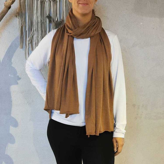 Sjal Mirja Big & Soft Cognac - Movesgood