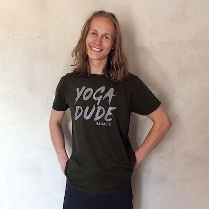 T-shirt "Yoga Dude" Khakigrön - Soul Factory