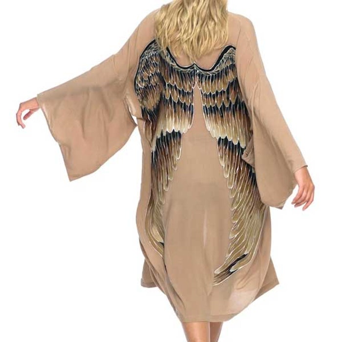 Everyday kimono "Fawn Caramel Wings" - Warriors of the divine