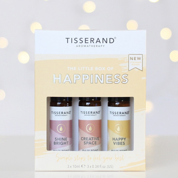 Yogaoljor Roller "The Little Box of Happiness" 3-pack oljor - Tisserand Aromatherapy