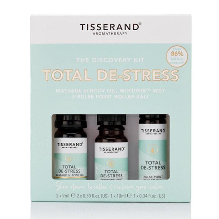 Mist, Kropps- & Yogaolja "Total De-Stress Discovery kit" - Tisserand Aromatherapy