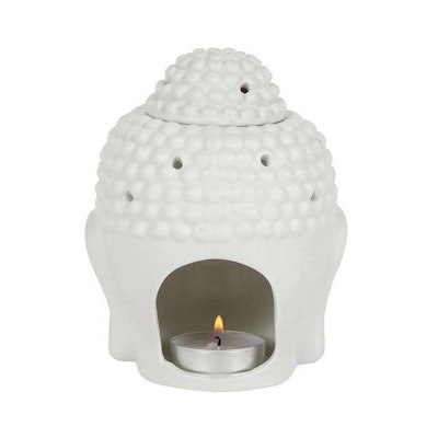 Aromalampa Buddha vit