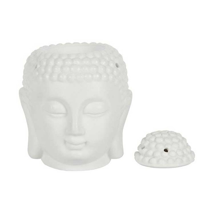 Aromalampa Buddha vit