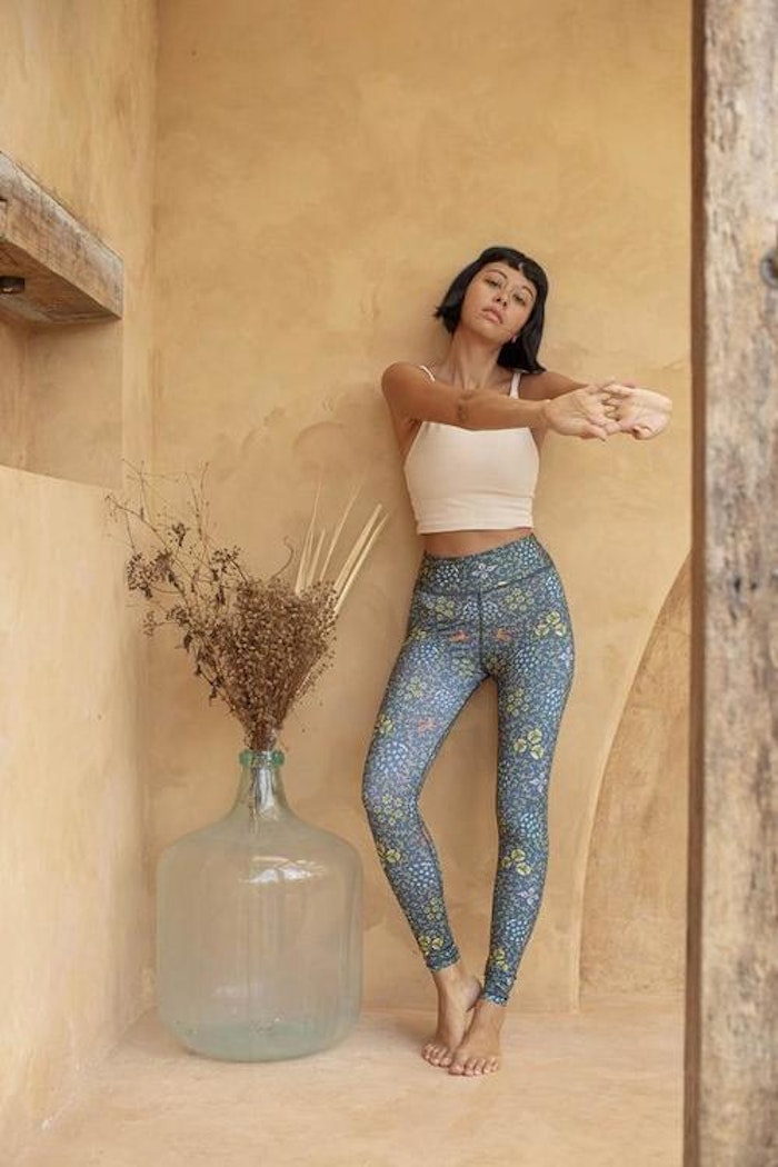 Yogaleggings Batik Sari Ocean - Indigo Luna
