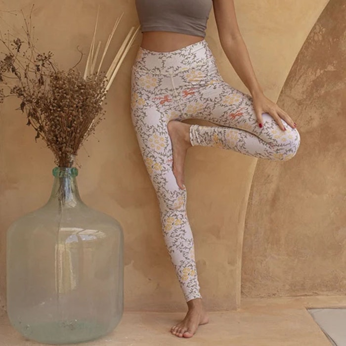 Yogaleggings Batik Sari Shell - Indigo Luna