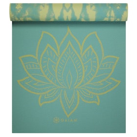 Yogamatta 6mm Reversible Turquoise Lotus - Gaiam